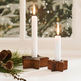 Wooden Star Candle Holder