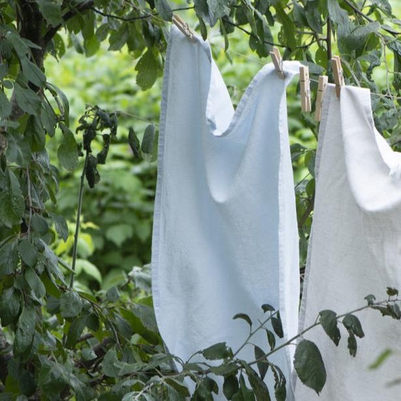 Pale Blue Linen Tea Towel