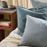 Linen Cushion in Denim Blue