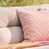 Coral Print Square Cushion