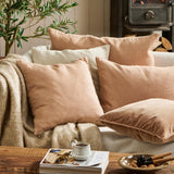 Linen Cushion in Pale Terracotta