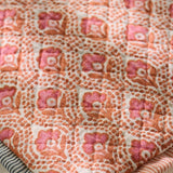 Coral Print Square Cushion