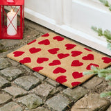 Red Hearts Doormat