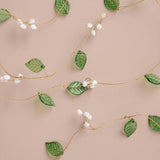 Garland with Green Leaves