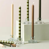 Clear Glass Candle Holder