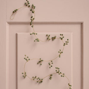 Garland with Wooden Beads