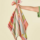 Natural and Multi Stripe Teatowel
