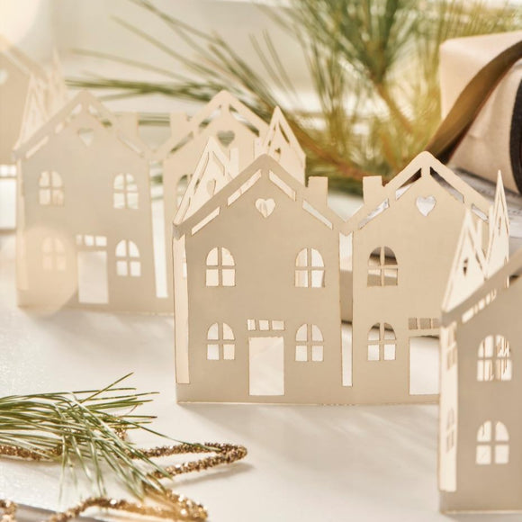 Paper Houses Table Decoration