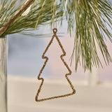 Assorted Shape Glitter Tree Decorations