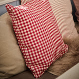 Red Gingham Check Cushion