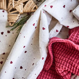 Love Hearts Cotton Teatowel