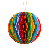 Honeycomb Rainbow Paper Bauble
