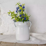 Glazed White Urn