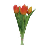 Faux Tulip Bunch - Burnt Orange