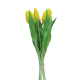 Faux Tulip Bunch - Yellow