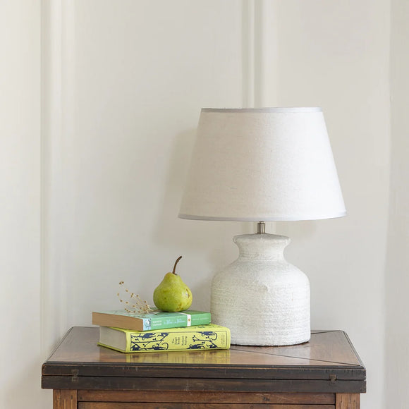 Bella Ceramic Lamp with Cream Shade