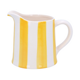 Yellow Striped Stoneware Jug