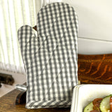 Gingham Oven Glove in Ash