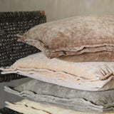 Velvet Square Cushion in Clay