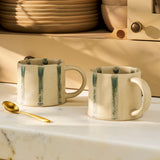 Stoneware Stripe Mug - Rosemary