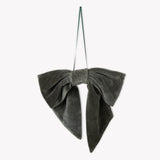 Velvet Door Bow in Green