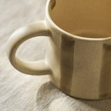 Stoneware Stripe Mug - Truffle