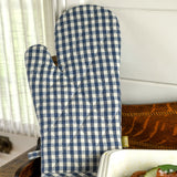 Gingham Oven Glove in Blue