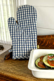 Gingham Oven Glove in Blue