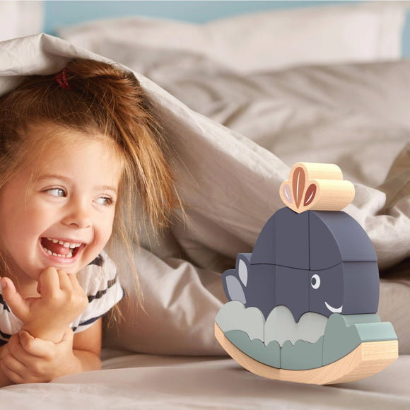 Wooden Whale Rocker Puzzle