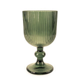 Ridged White Wine Glass - Forest