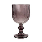 Ridged White Wine Glass - Plum