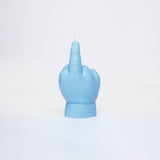 Baby Middle Finger Candle in Blue