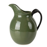 Olive Glaze Jug – ceramic jug with a rich olive reactive glaze finish