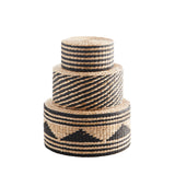 Seagrass Pouffes in Natural and Black