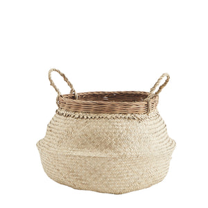 Seagrass and Rattan Storage Basket