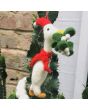 Handmade Felt Christmas Duck Decoration