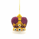 Handmade Felt King Charles III Crown Decoration