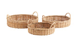 Round Rattan Trays