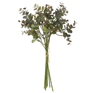 Eucalyptus Bunch in Green and Plum