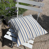 Outdoor Cushion in Ocean Stripe