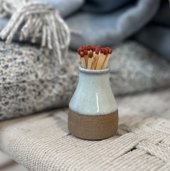 Milk Bottle Match Striker - Eggshell Blue