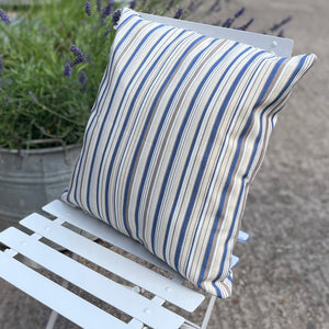 Outdoor Cushion in Ocean Stripe
