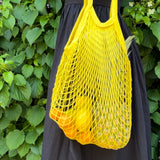 String Shopping Bag Mustard Yellow