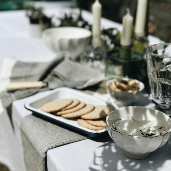 Fluted Bowls in White