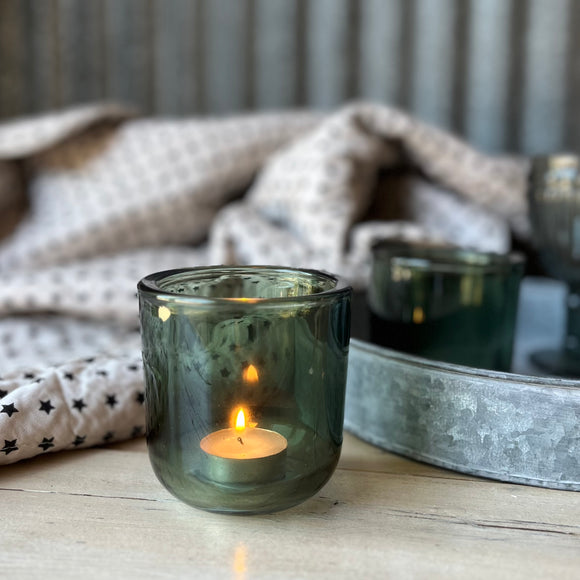 Glass Votive in Green