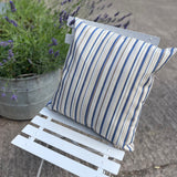 Outdoor Cushion in Ocean Stripe