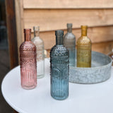 Assorted Pretty Coloured Glass Bottles