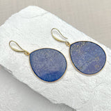 Lapis Lazuli Disc Earrings