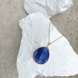 Lapis Lazuli Disc Necklace