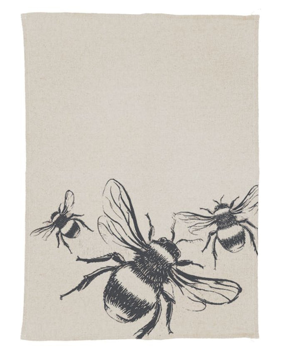 Linen Teatowel - Bees